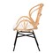 Baxton Studio Caelia Modern Bohemian Natural Brown Rattan and Black Metal Chair 207-12676 - alternate 7